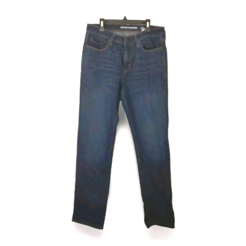 Amazon Essential Athletic Mens 31 X 32 Denim Blue Jeans Straight Mid Rise Dark